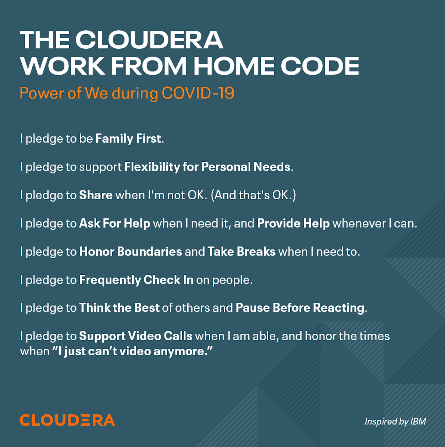Cloudera WFH Code
