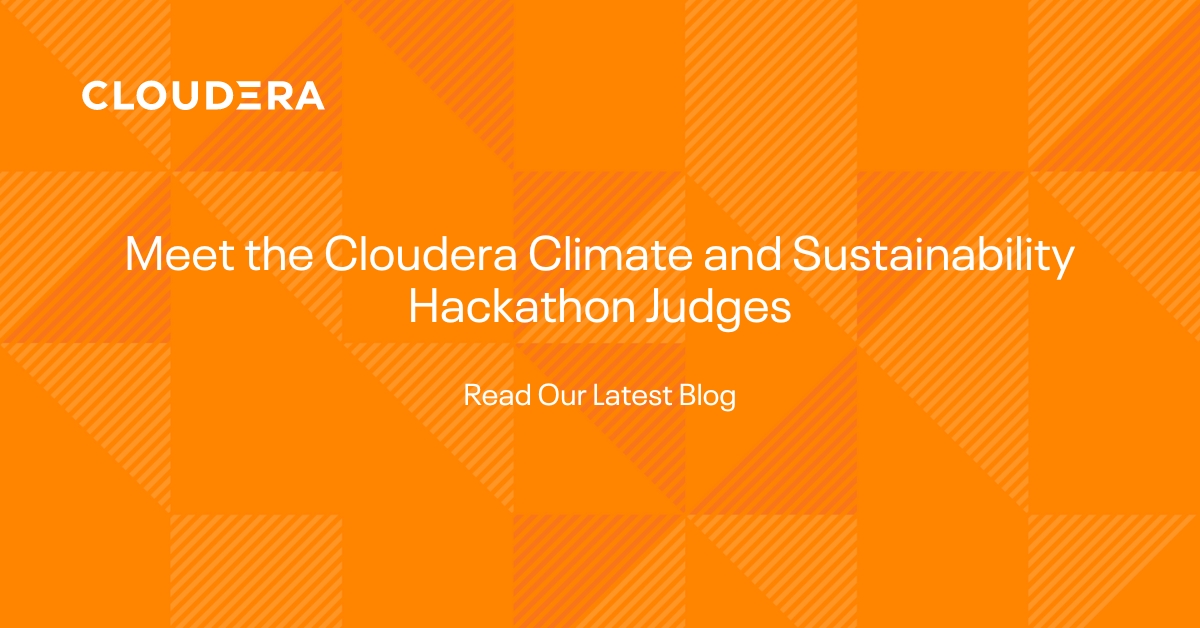 Climate and Sustainability Hackathon—Meet the Judges!
